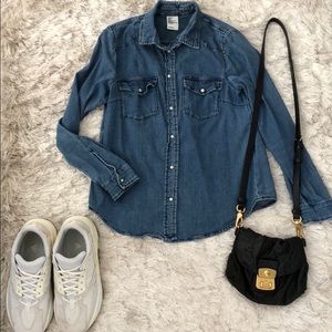 H&M chambray blouse